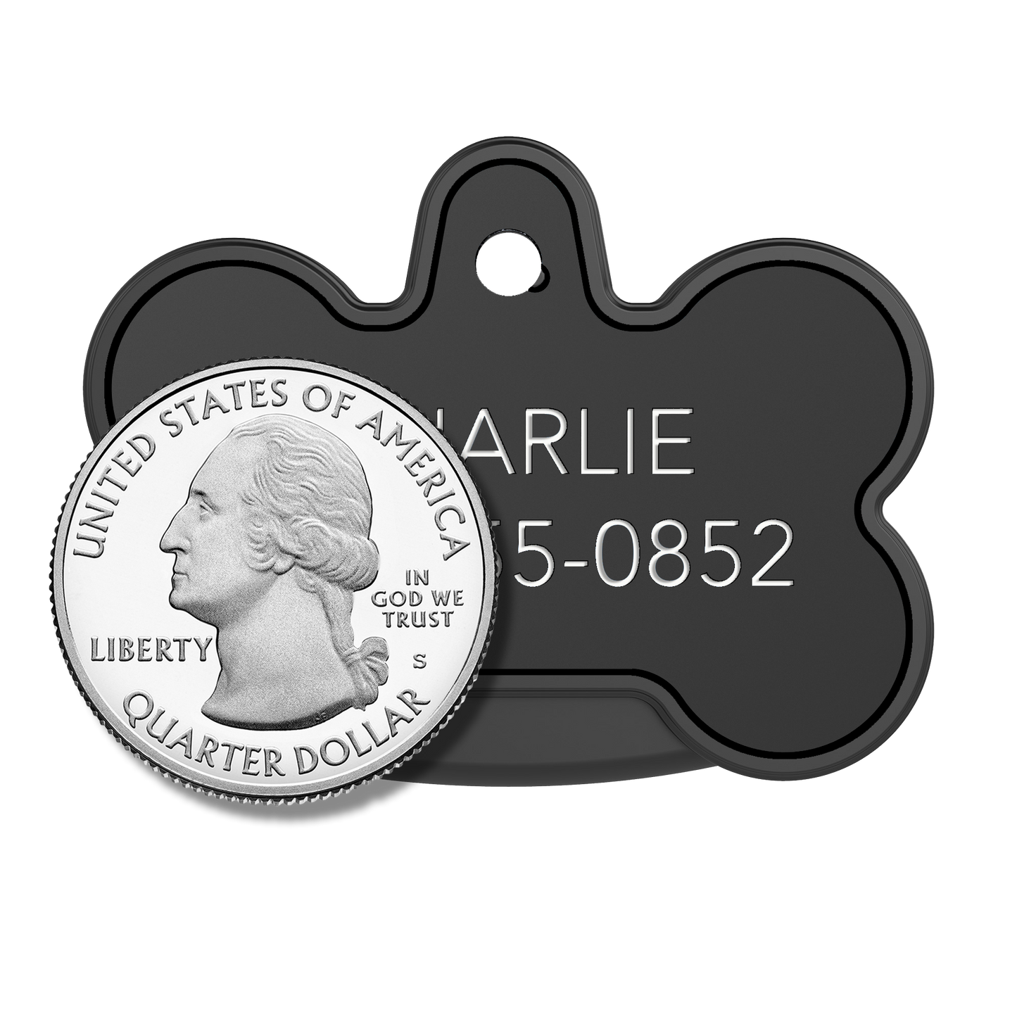 YIP Smart Tag - Samsung, Bone, Black