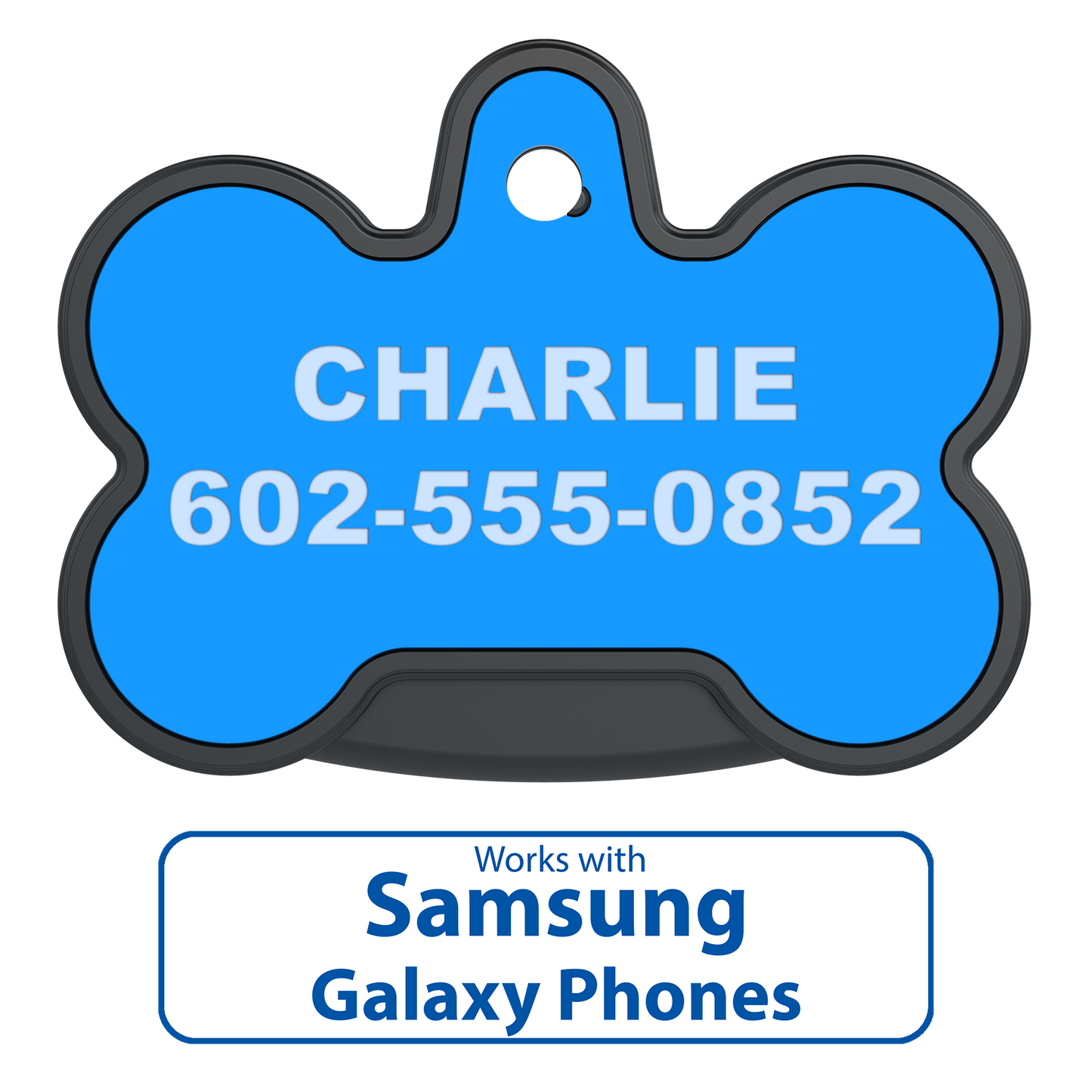 YIP Smart Tag - Samsung, Bone, Blue