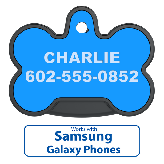 YIP Smart Tag - Samsung, Bone, Blue