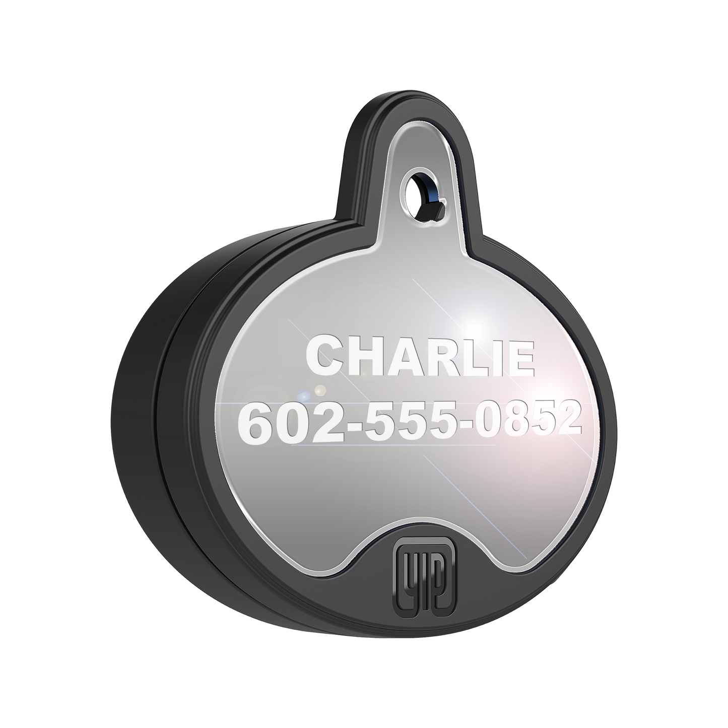 YIP Smart Tag - Samsung, Oval, Chrome